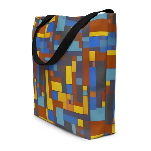 Modernist Ember on a Large Tote Bag W/ Pocket