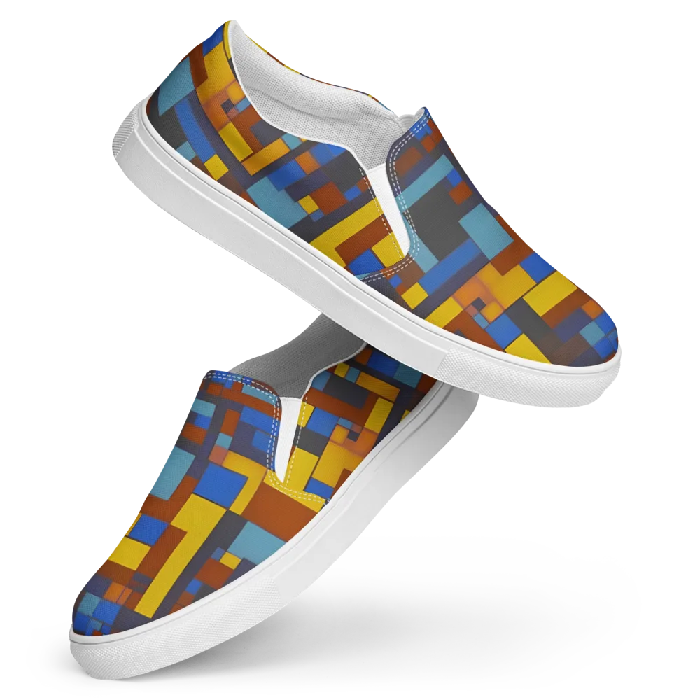 Modernist Ember on Women's Slip-On Canvas Shoes — Front