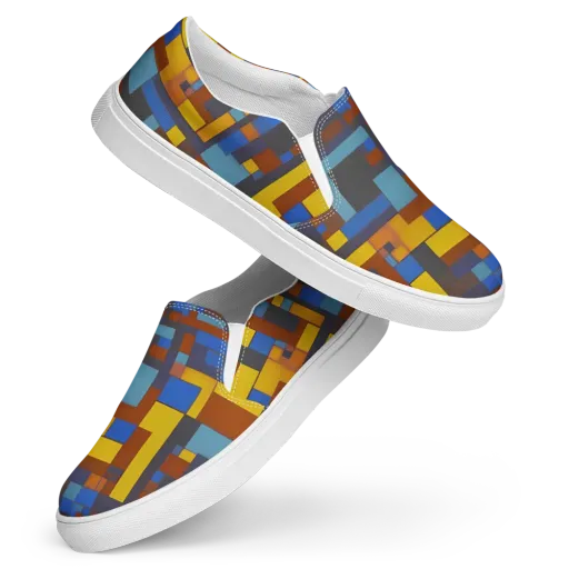 Modernist Ember on a Women's Slip-On Canvas Shoes