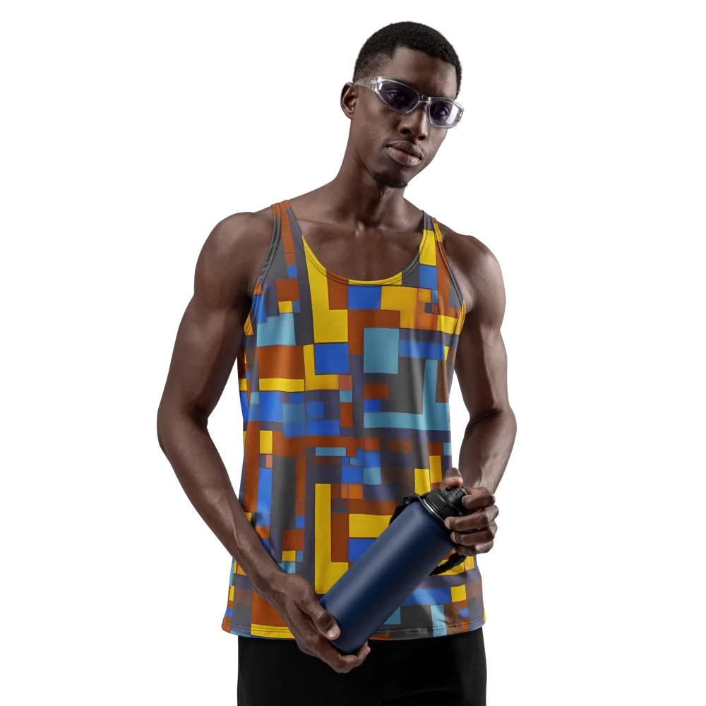 Modernist Ember on Men's Tank Top — Front