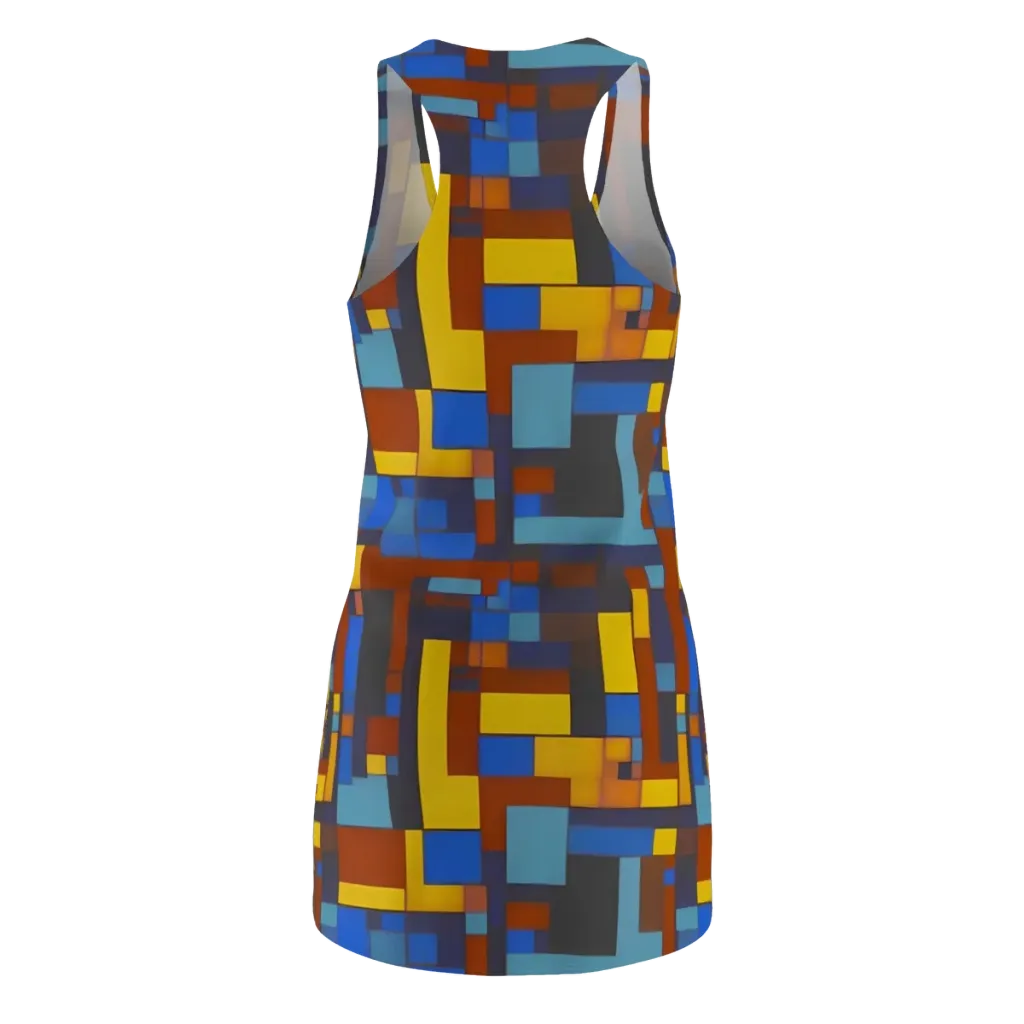 Modernist Ember on Racerback Dress — Back