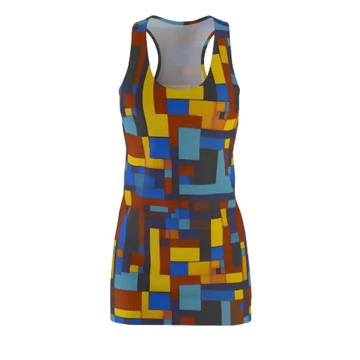 Modernist Ember on a Racerback Dress