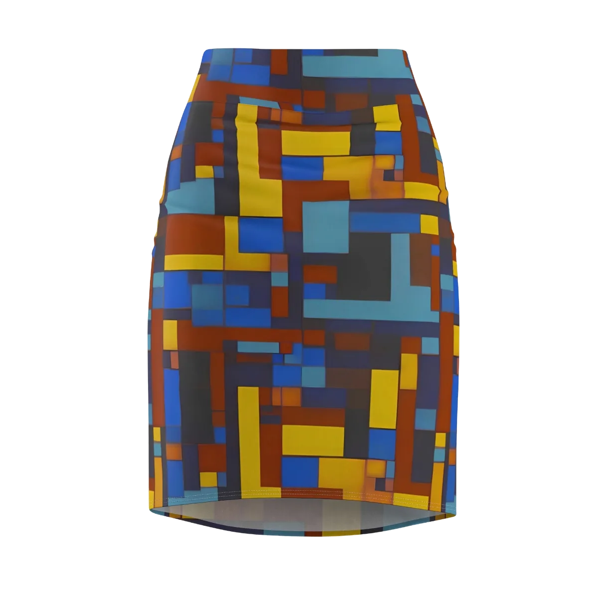 Modernist Ember on Pencil Skirt — Front