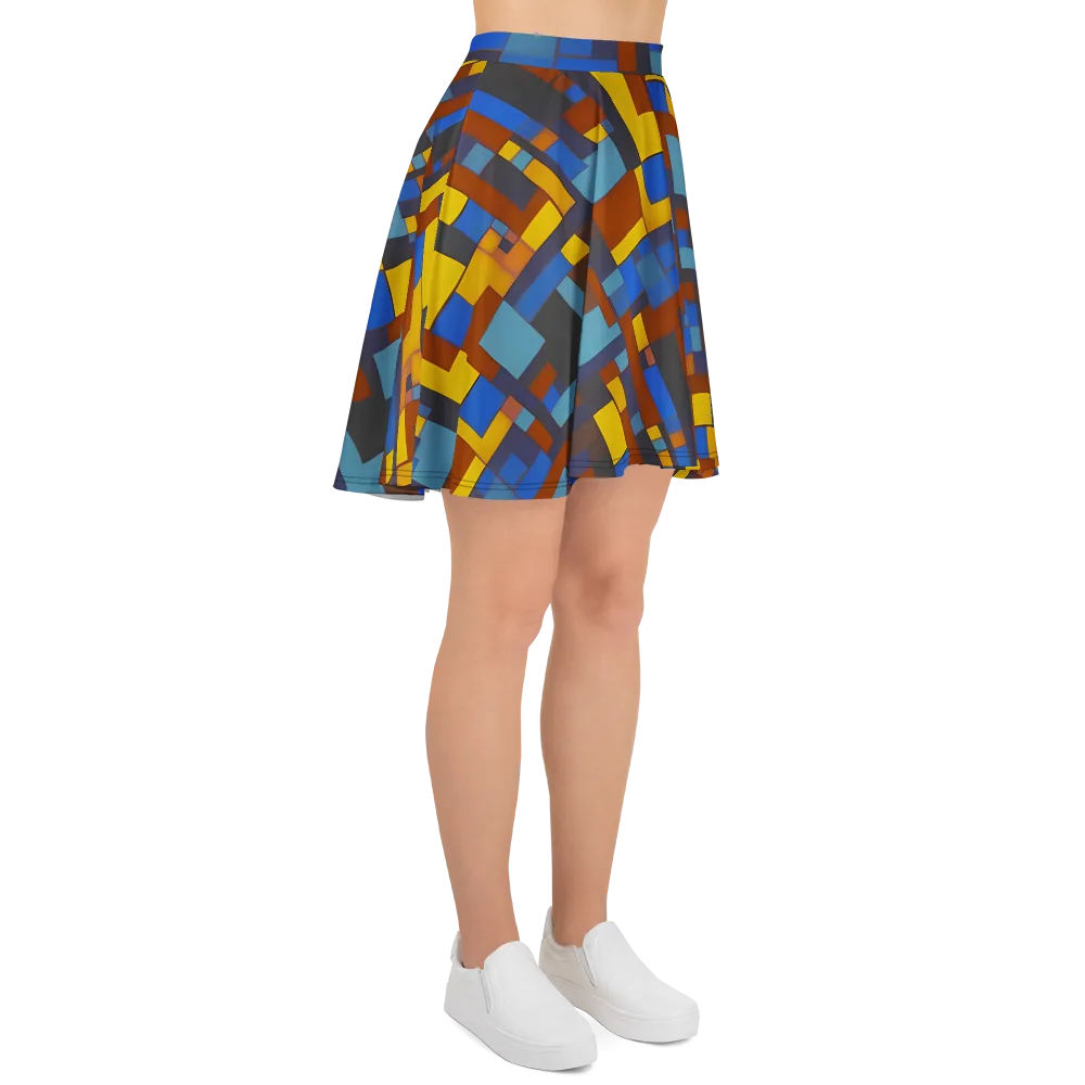 Modernist Ember on Skater Skirt — Right