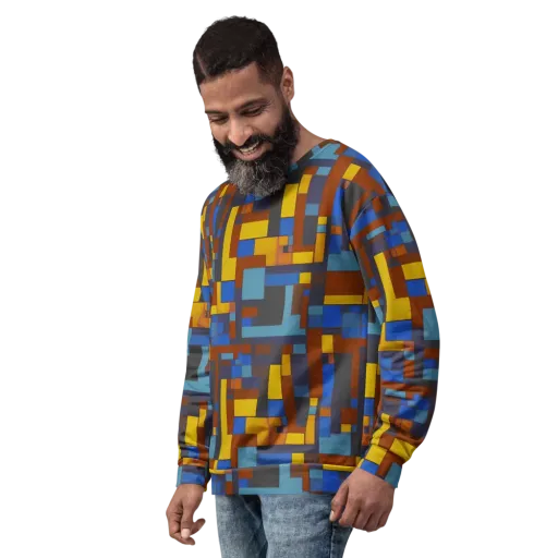 Modernist Ember on a Sweatshirt