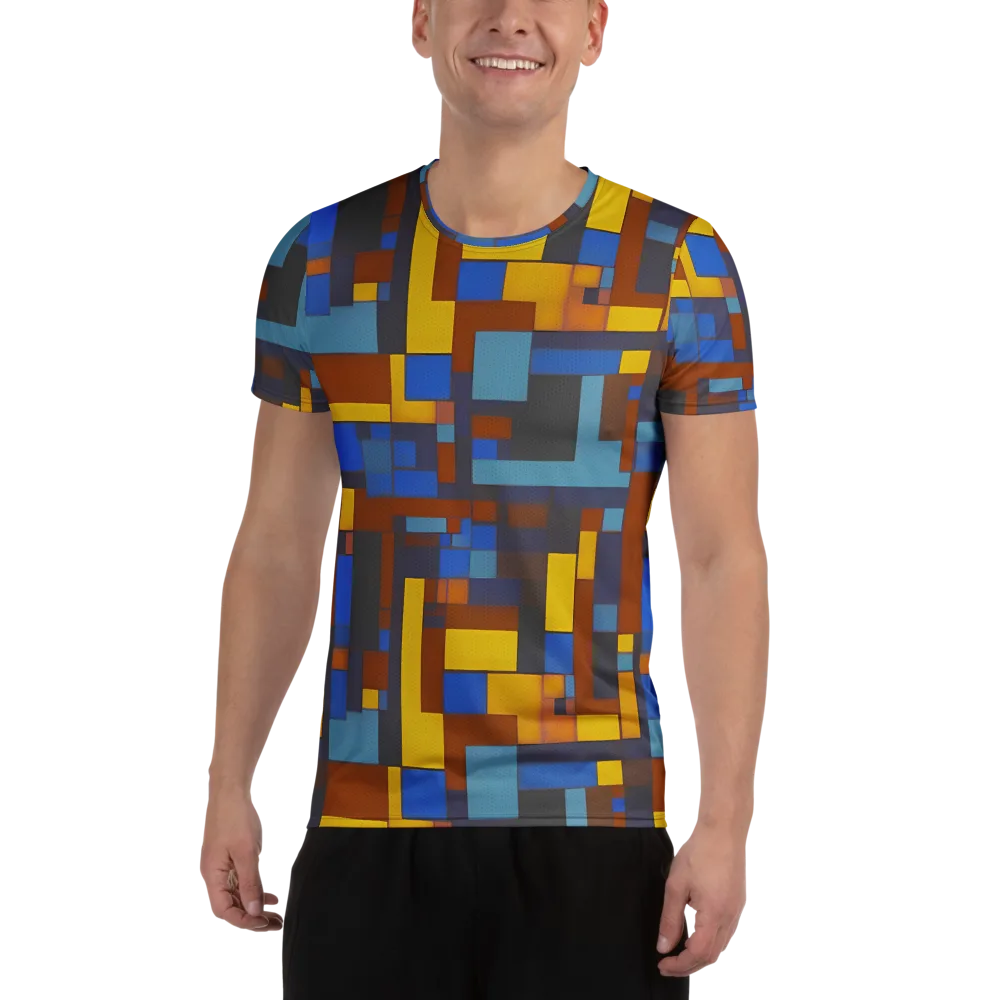 Modernist Ember on Men's Athletic T-Shirt — Front