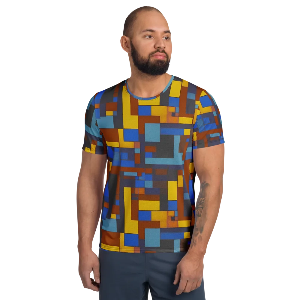 Modernist Ember on Men's Athletic T-Shirt — Front