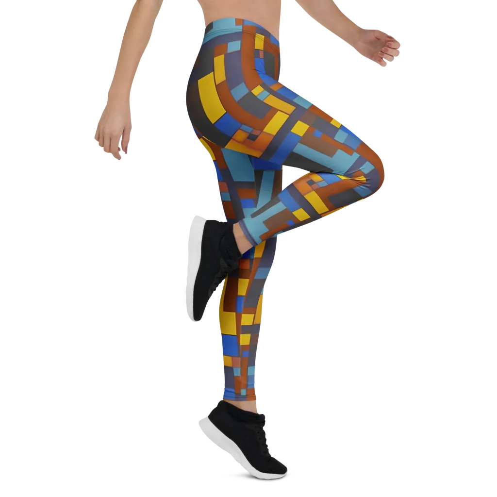 Modernist Ember on Leggings — Right