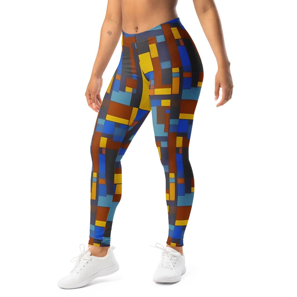 Modernist Ember on Leggings — Left Front