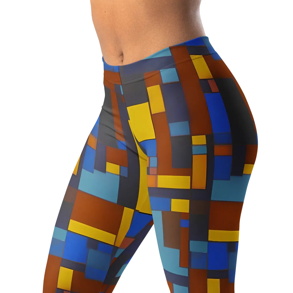 Modernist Ember on Leggings — Left Front