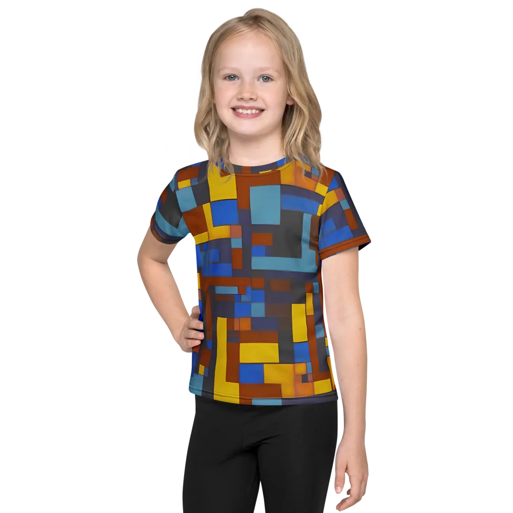 Modernist Ember on Kids Crew Neck T-Shirt — Front