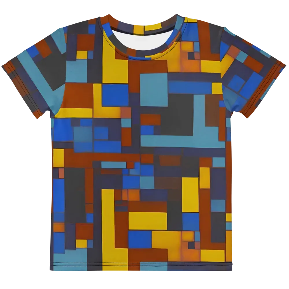 Modernist Ember on Kids Crew Neck T-Shirt — Front