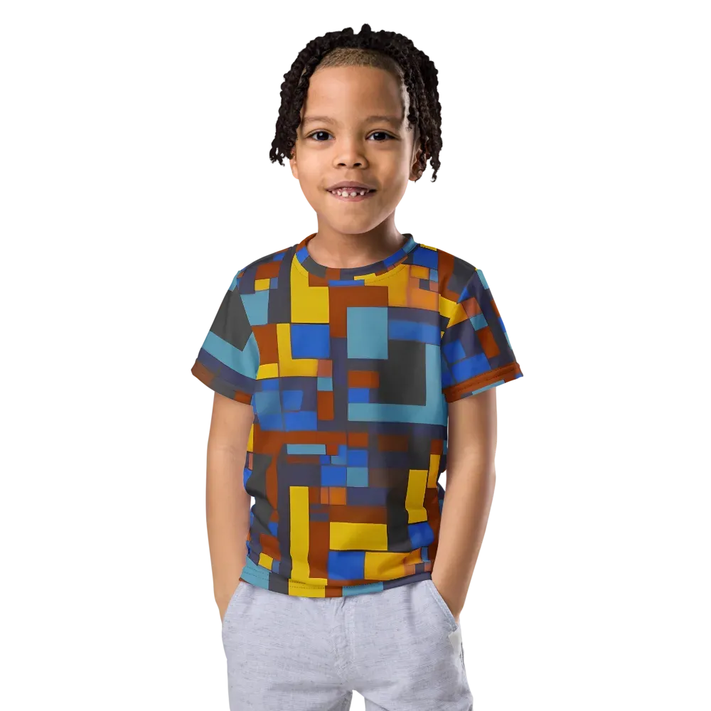 Modernist Ember on Kids Crew Neck T-Shirt — Front