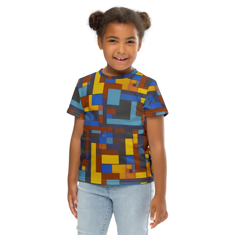 Modernist Ember on Kids Crew Neck T-Shirt — Front