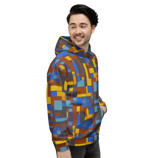 Modernist Ember on a Hoodie
