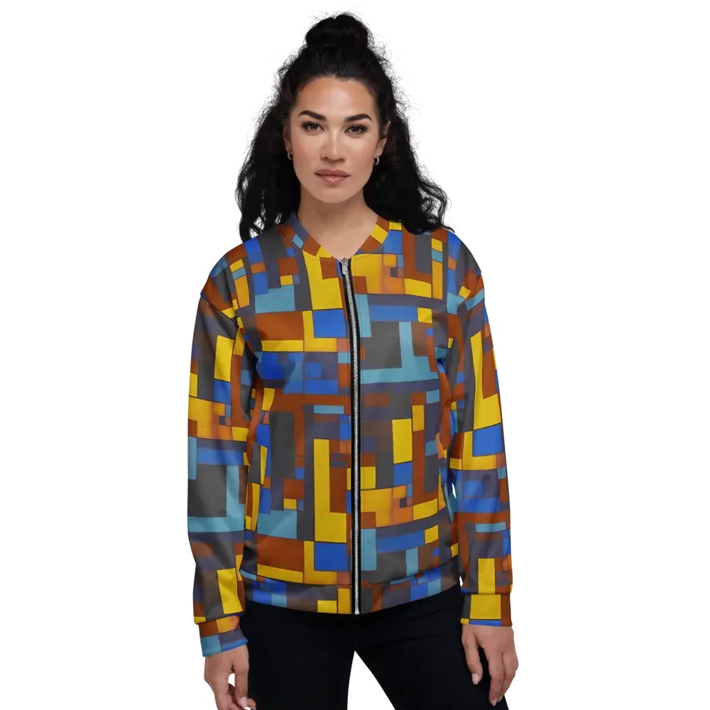 Modernist Ember on Bomber Jacket — Front