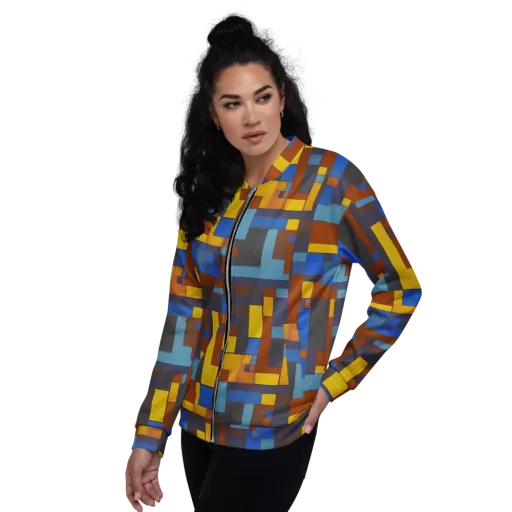Modernist Ember on a Bomber Jacket