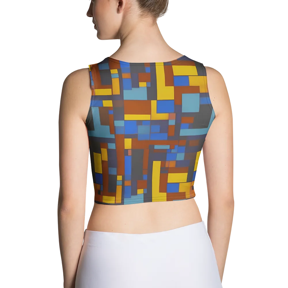Modernist Ember on Crop Top — Back
