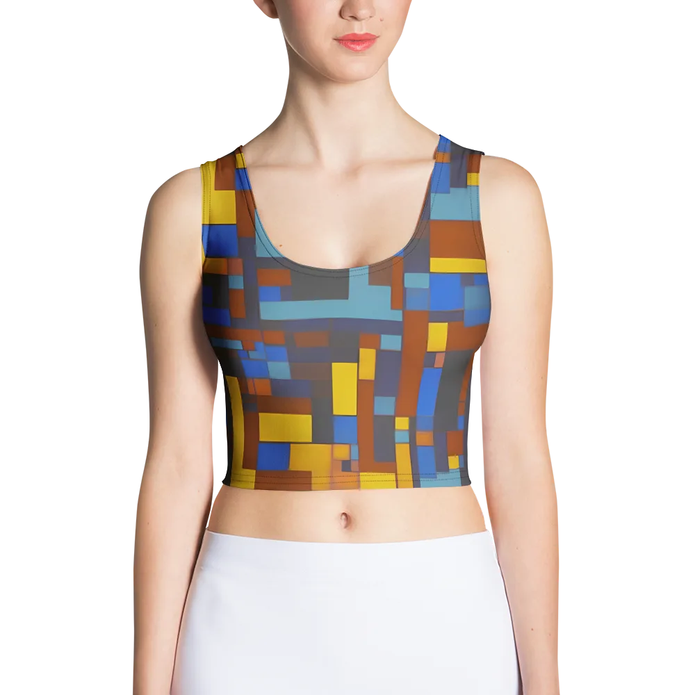 Modernist Ember on Crop Top — Front