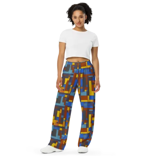 Modernist Ember on a Wide-Leg Pants