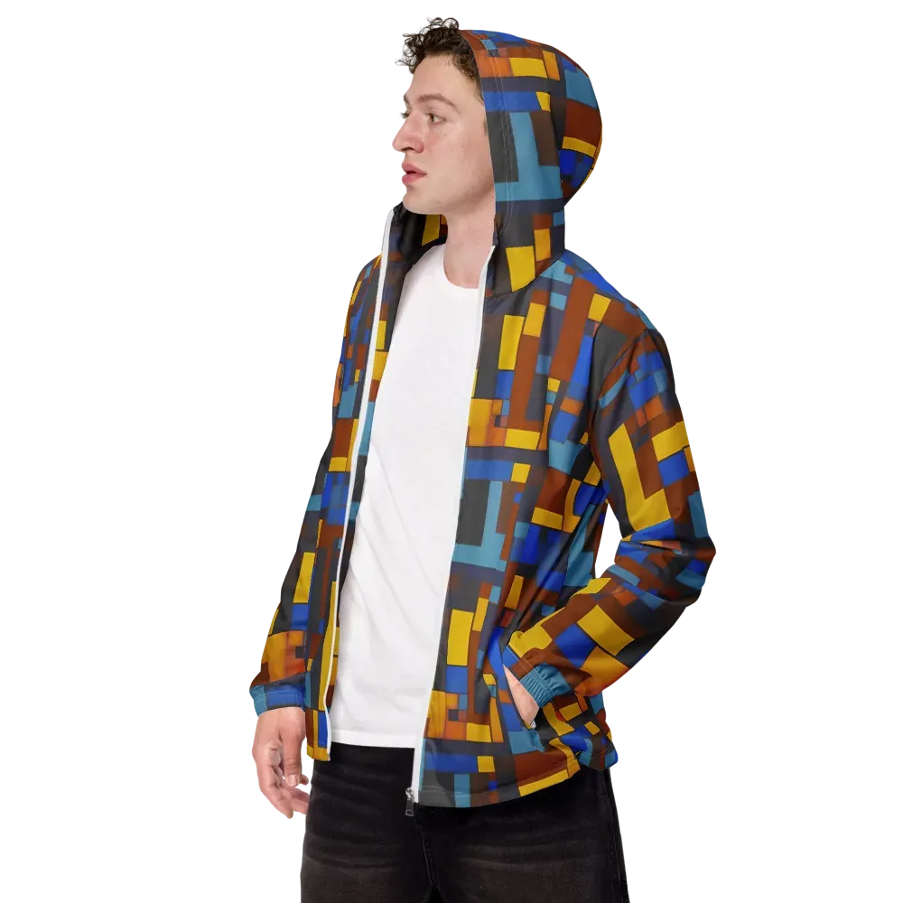 Modernist Ember on Men's Windbreaker — Left Front