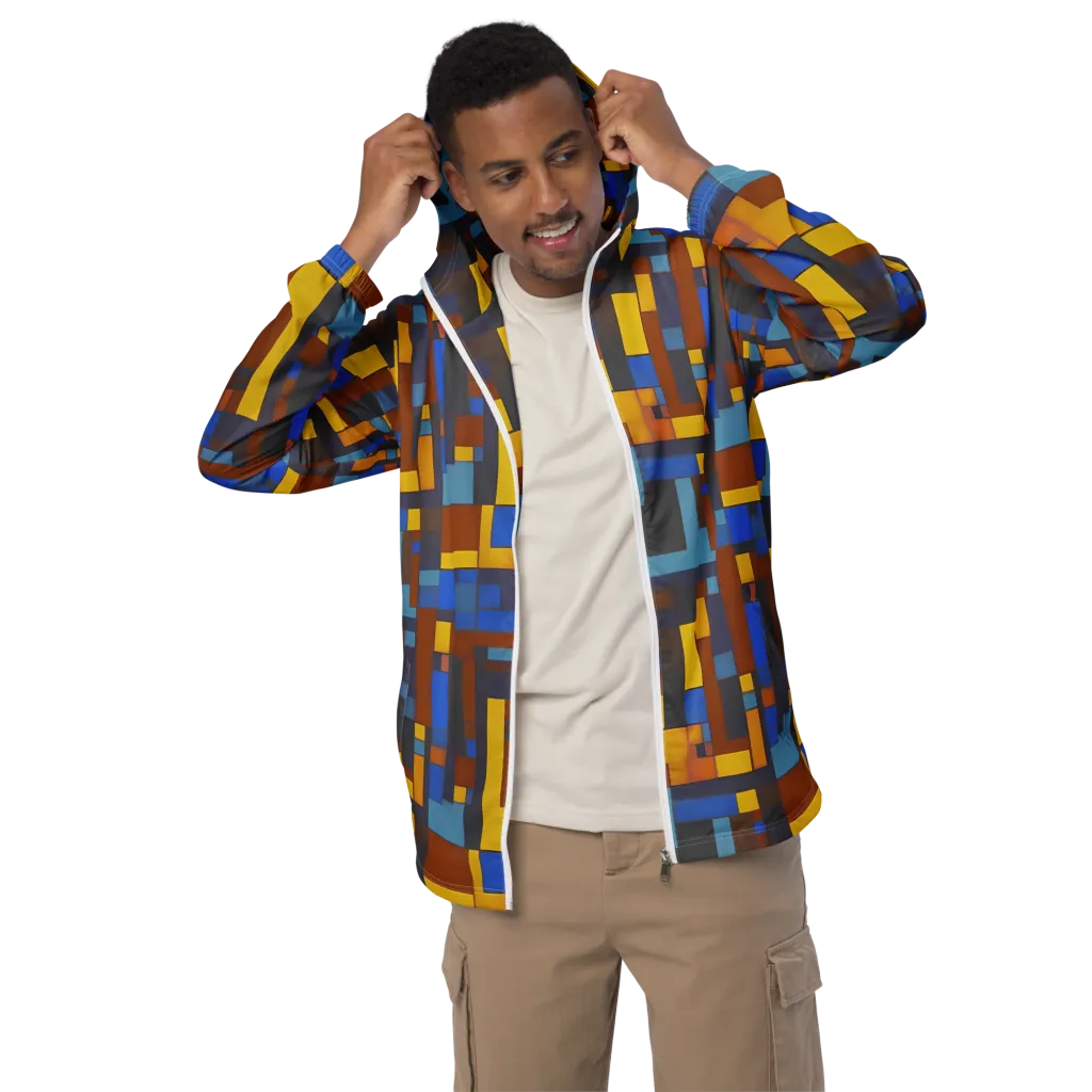 Modernist Ember on Men's Windbreaker — Front