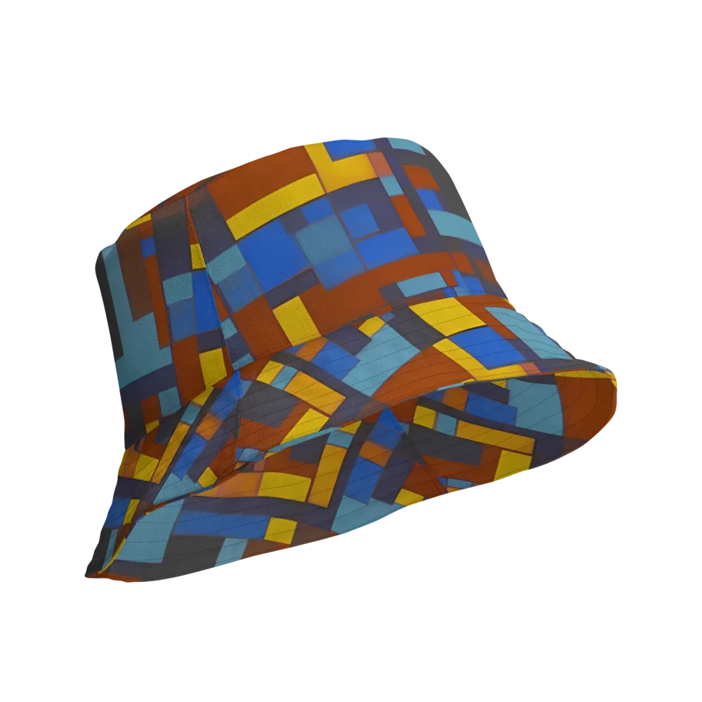 Modernist Ember on Reversible Bucket Hat — Product details Outside