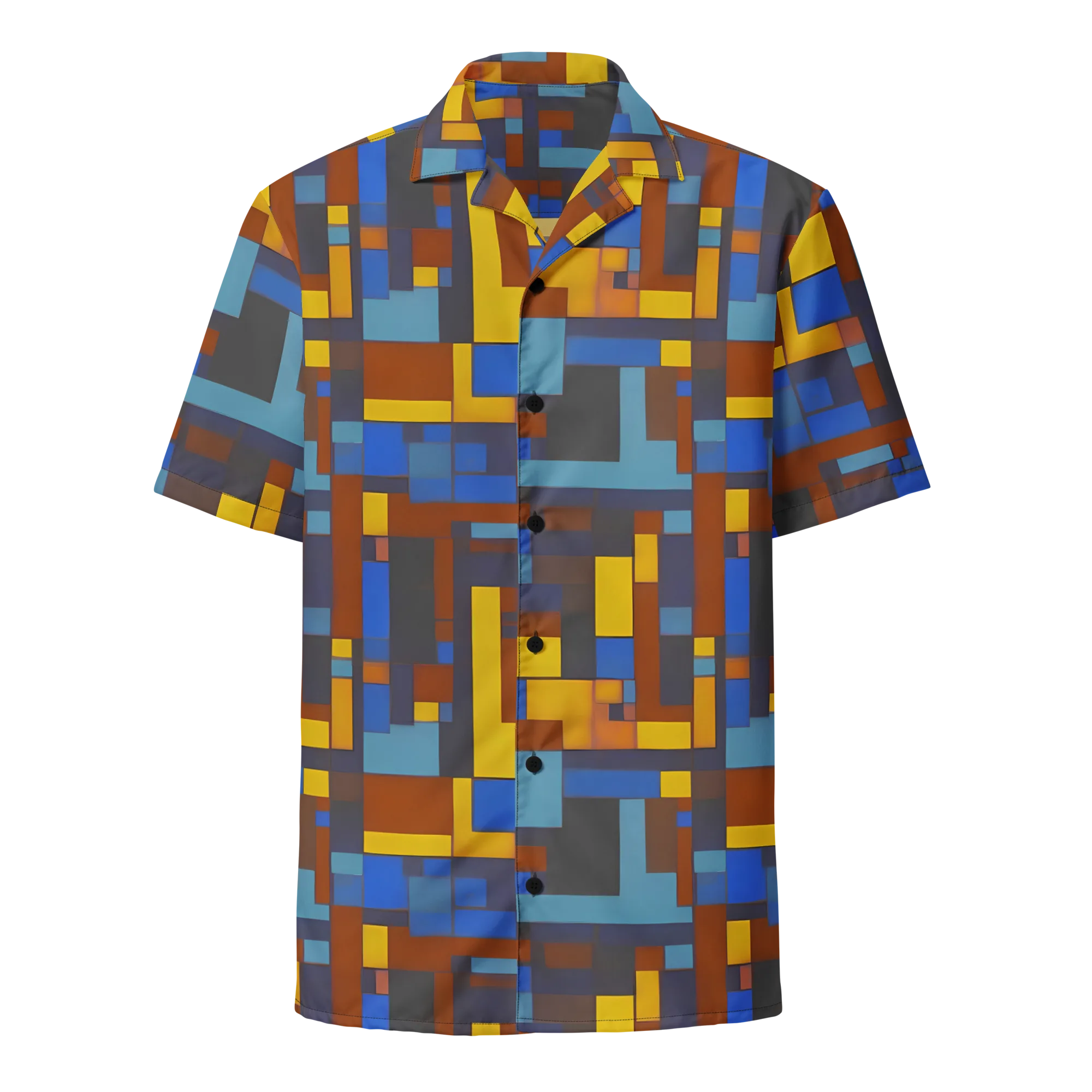 Modernist Ember on Button Shirt — Front