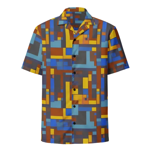 Modernist Ember on a Button Shirt