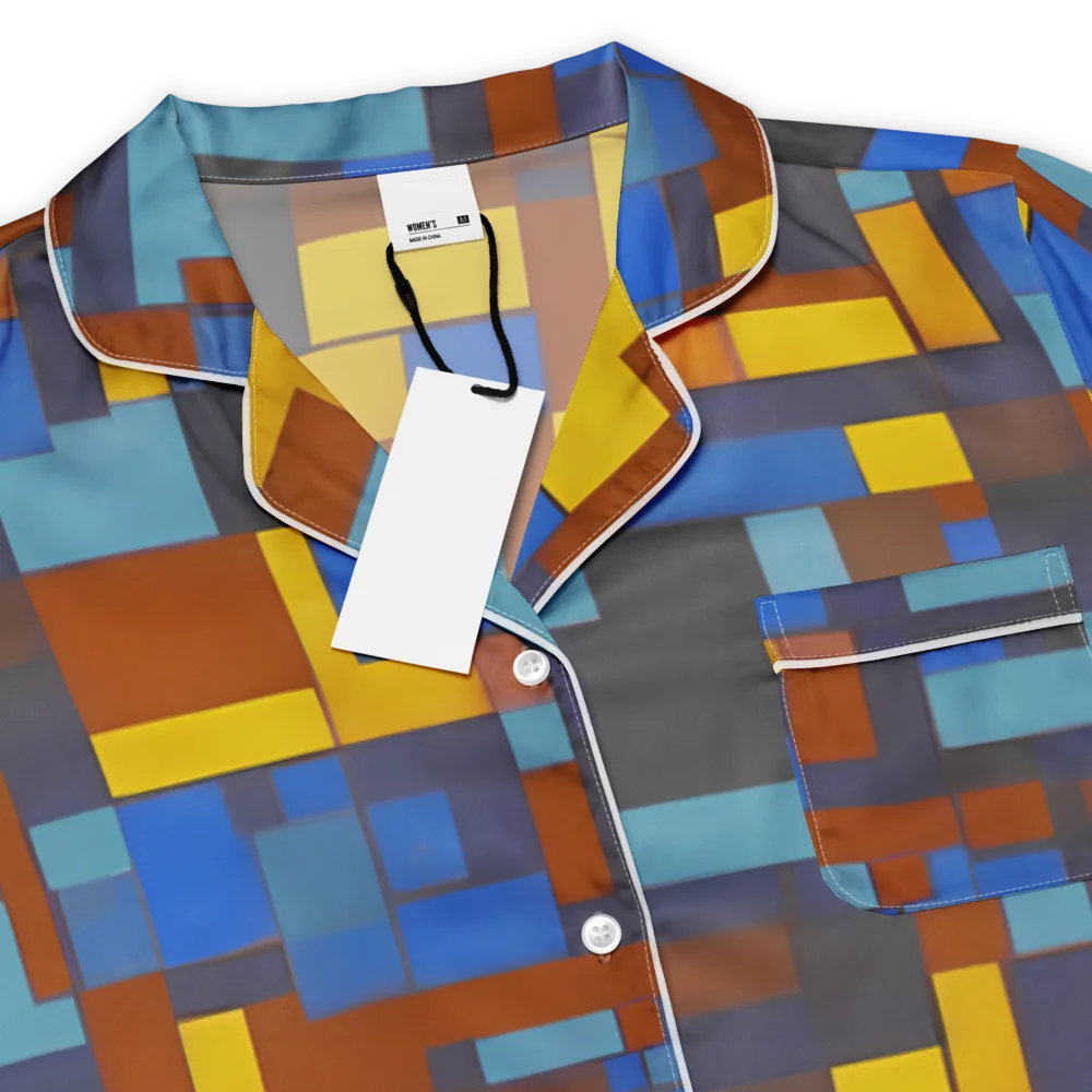 Modernist Ember on Women's Short Sleeve Pajama Top — Product details