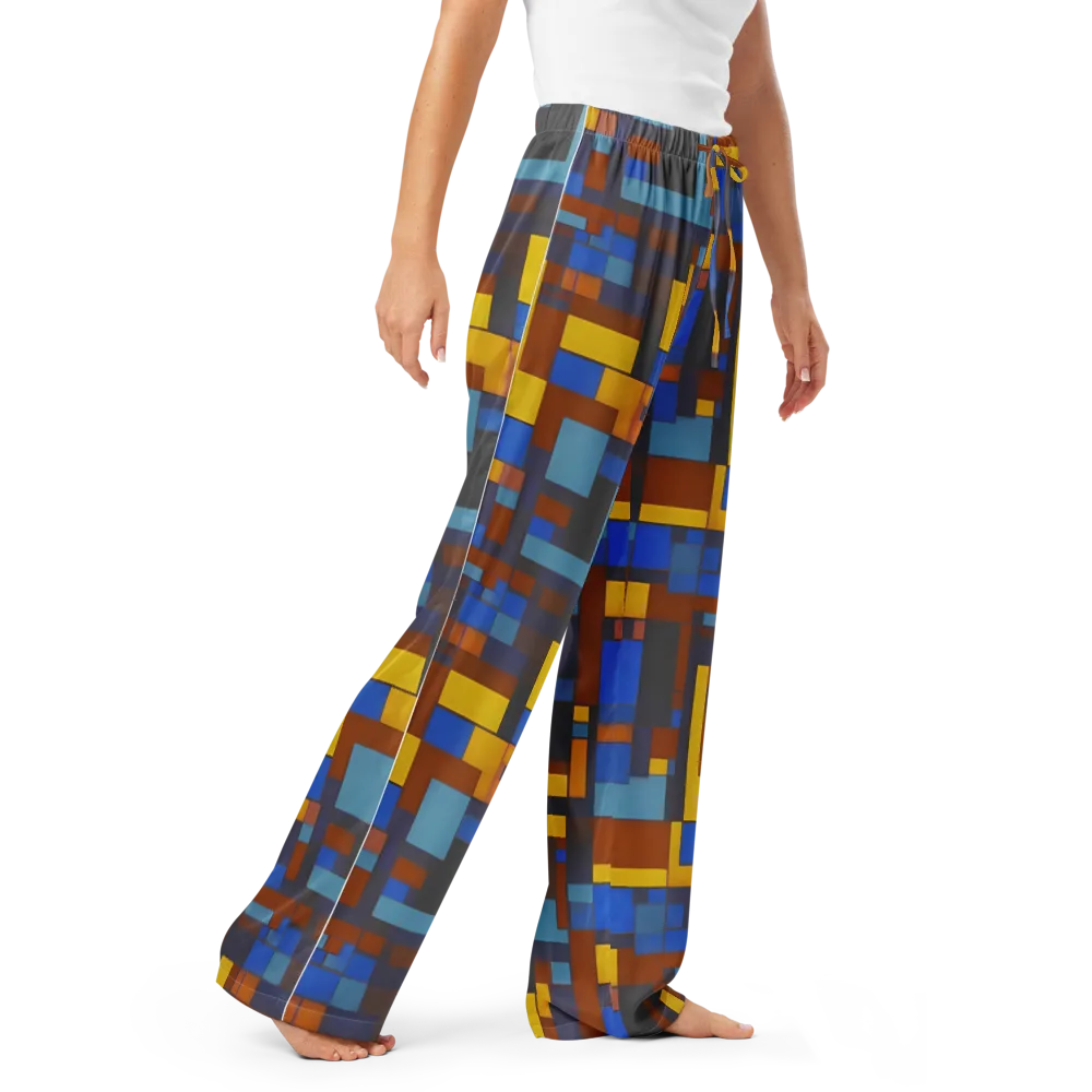 Modernist Ember on Women's Pajama Pants — Right Front