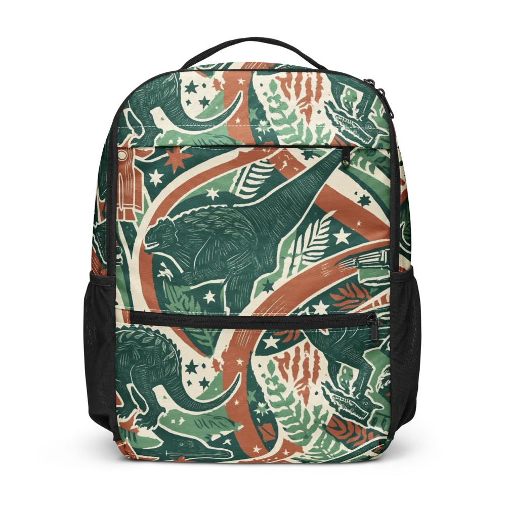 Rocket Menagerie on Utility Backpack — Front