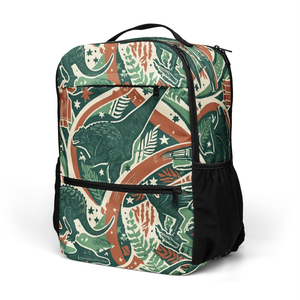 Rocket Menagerie on Utility Backpack — Left Front