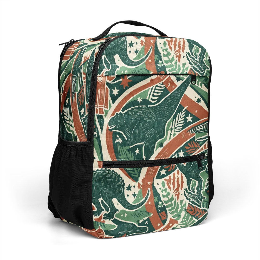 Rocket Menagerie on Utility Backpack — Right Front