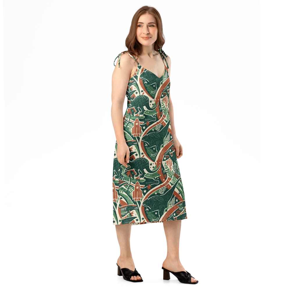 Rocket Menagerie on Slip Dress — Right Front