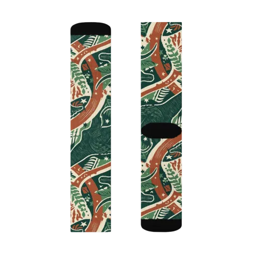 Rocket Menagerie on a Socks