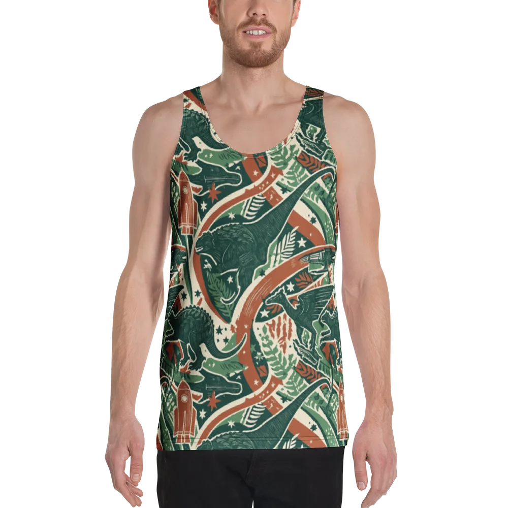 Rocket Menagerie on Men's Tank Top — Front
