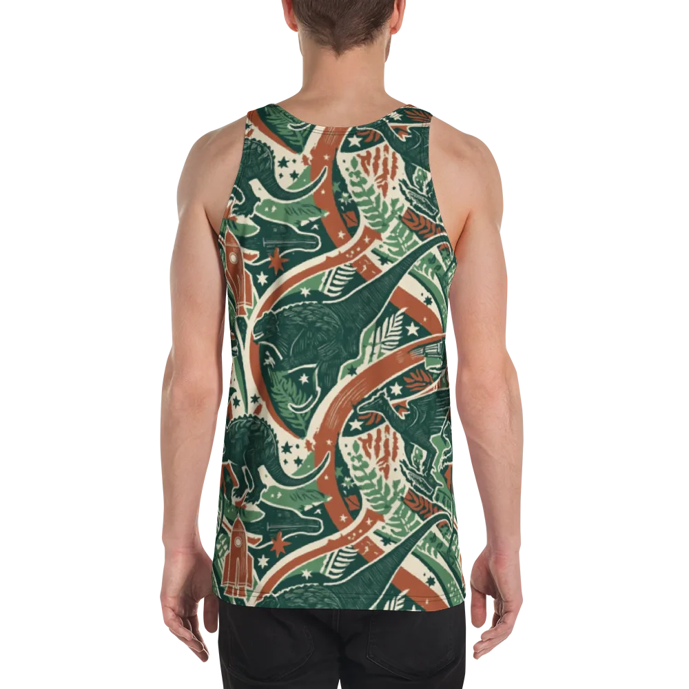 Rocket Menagerie on Men's Tank Top — Back