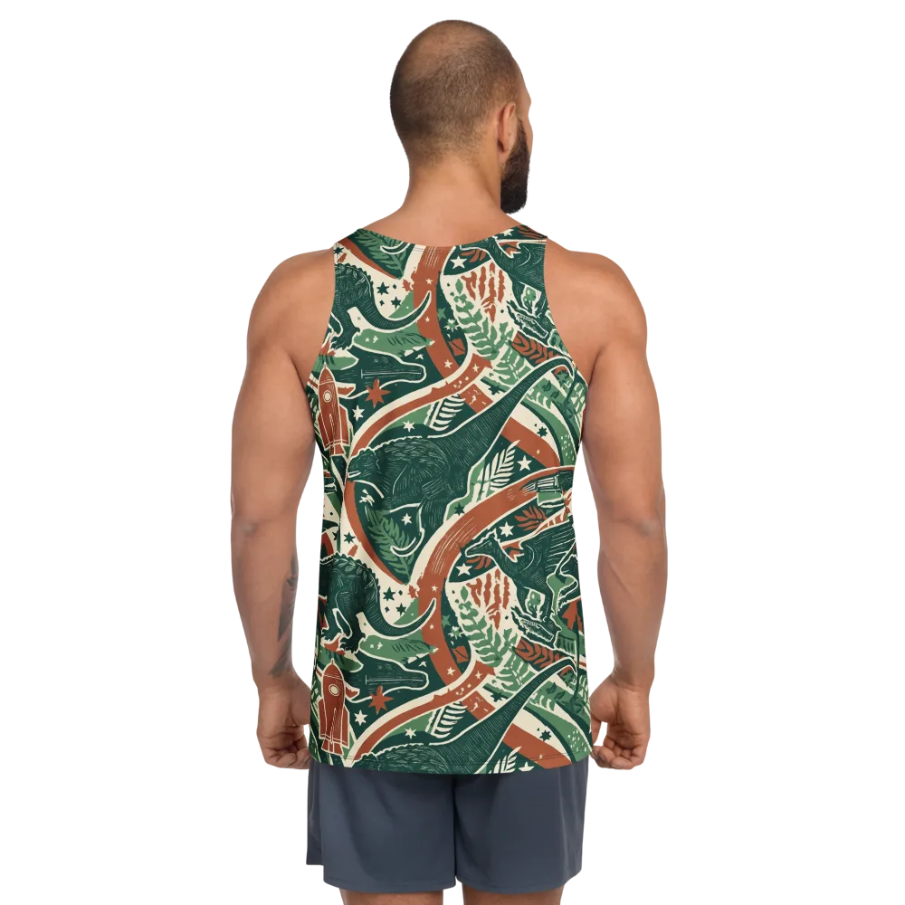Rocket Menagerie on Men's Tank Top — Back