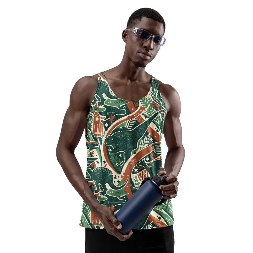 Rocket Menagerie on Men's Tank Top — Front