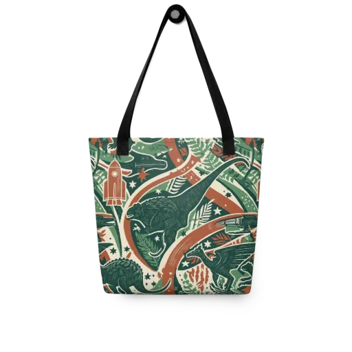 Rocket Menagerie on a Tote Bag