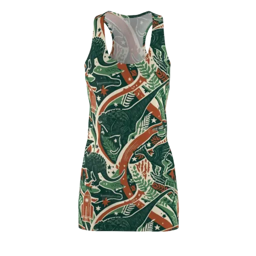 Rocket Menagerie on a Racerback Dress