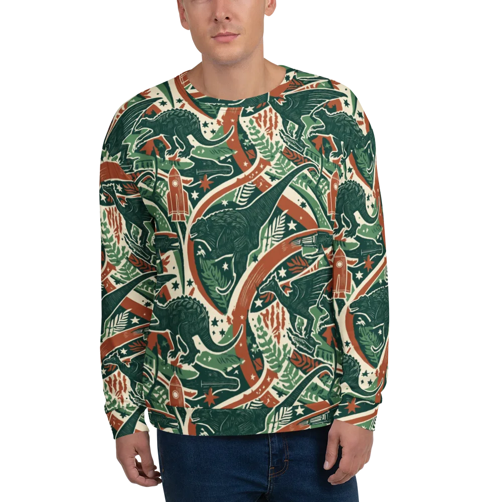 Rocket Menagerie on Sweatshirt — Front