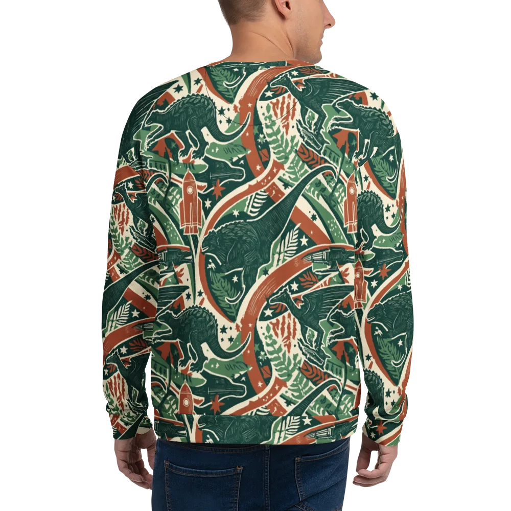 Rocket Menagerie on Sweatshirt — Back