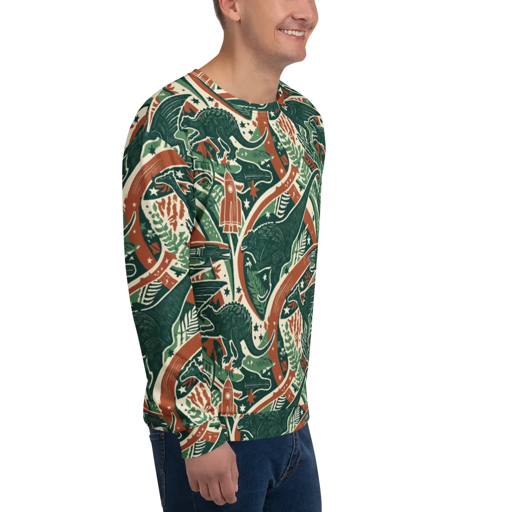 Rocket Menagerie on Sweatshirt — Right Front