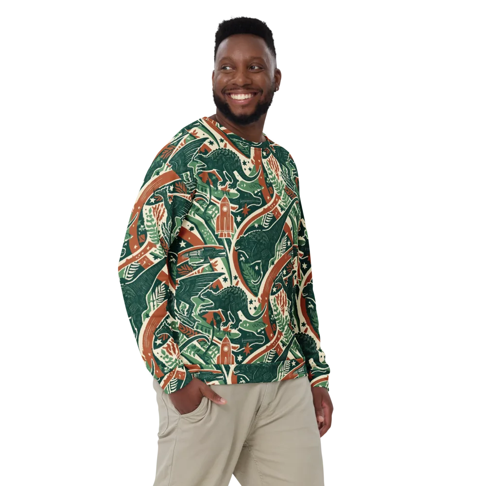 Rocket Menagerie on Sweatshirt — Front