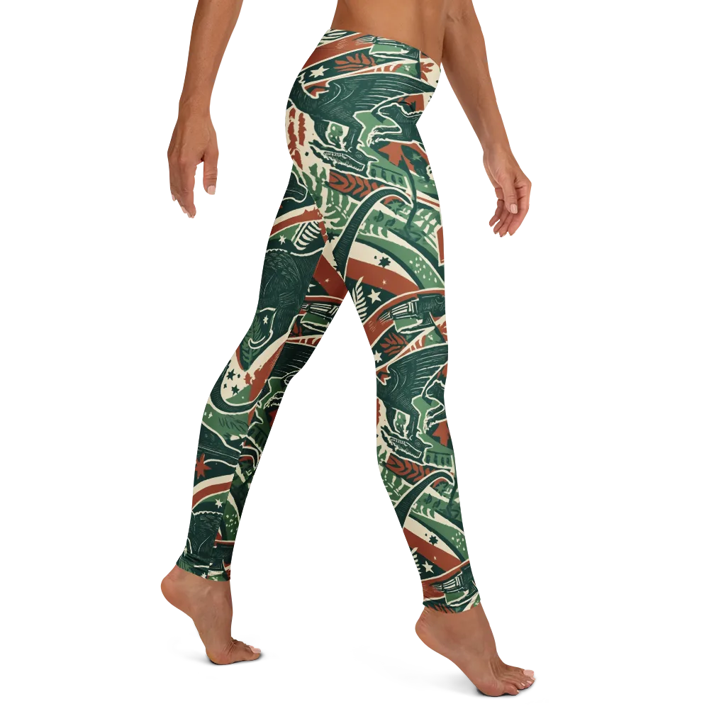 Rocket Menagerie on Leggings — Right
