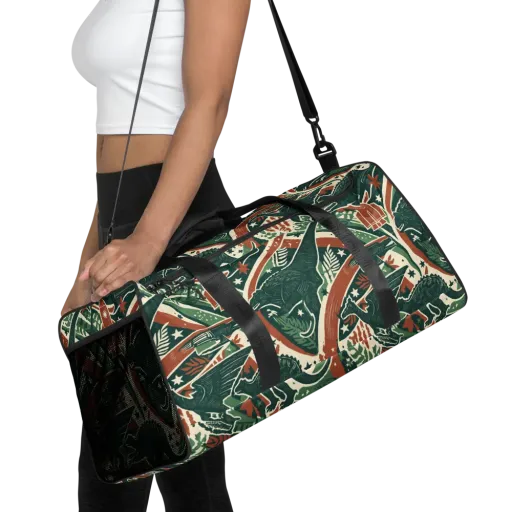 Rocket Menagerie on a Duffle Bag