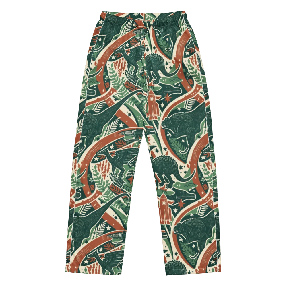 Rocket Menagerie on Women's Pajama Pants — Front