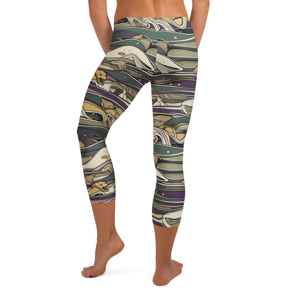 Paleo Drift on Capri Leggings — Back